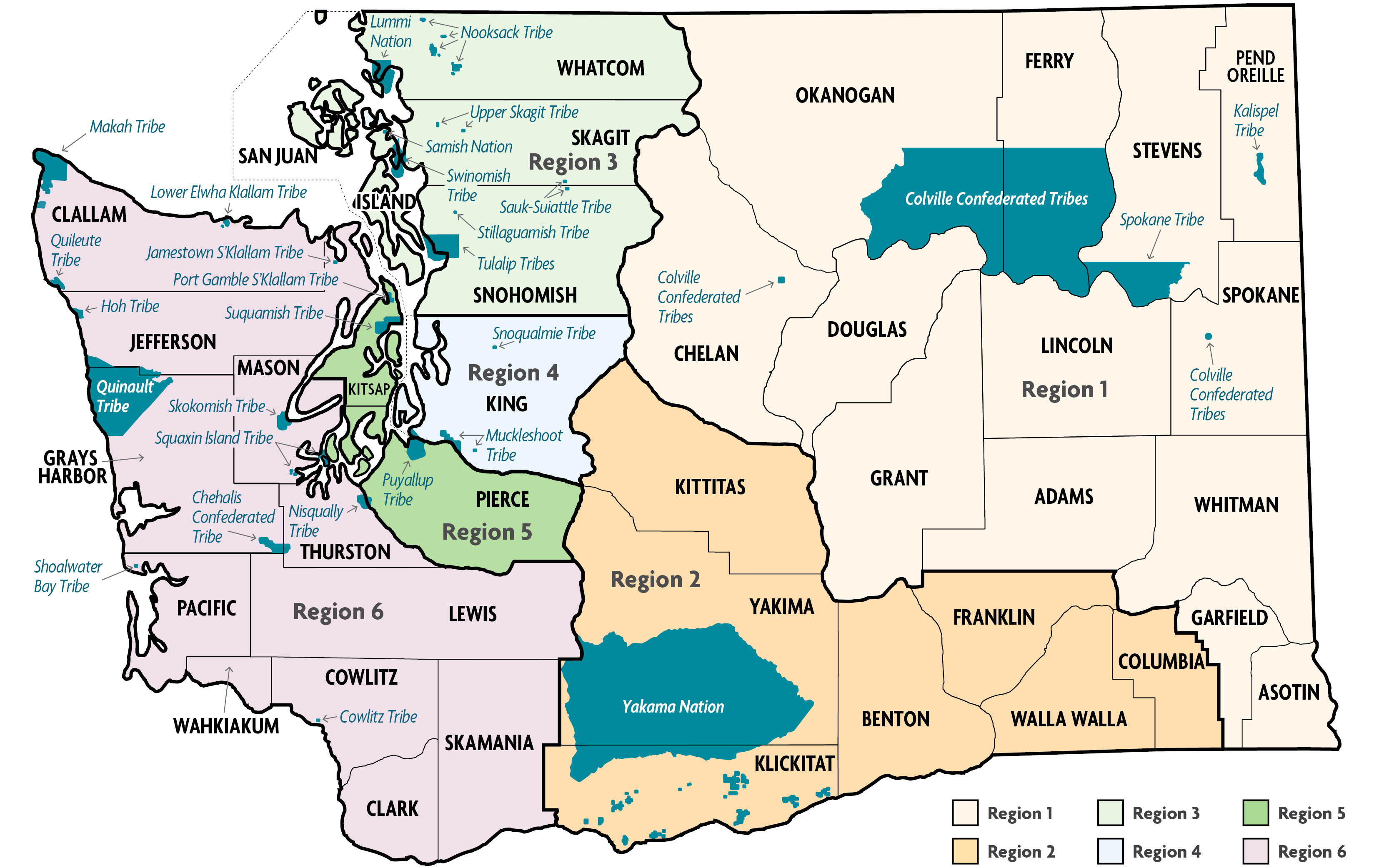 DCYF Regional Map